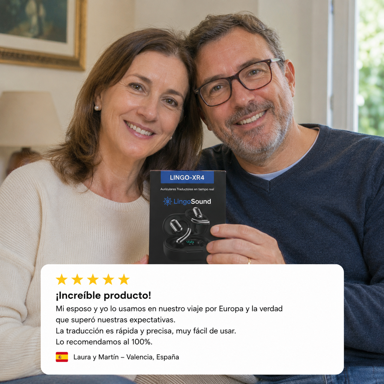 LingoSound XR4 - Auriculares traductores de idioma en tiempo real