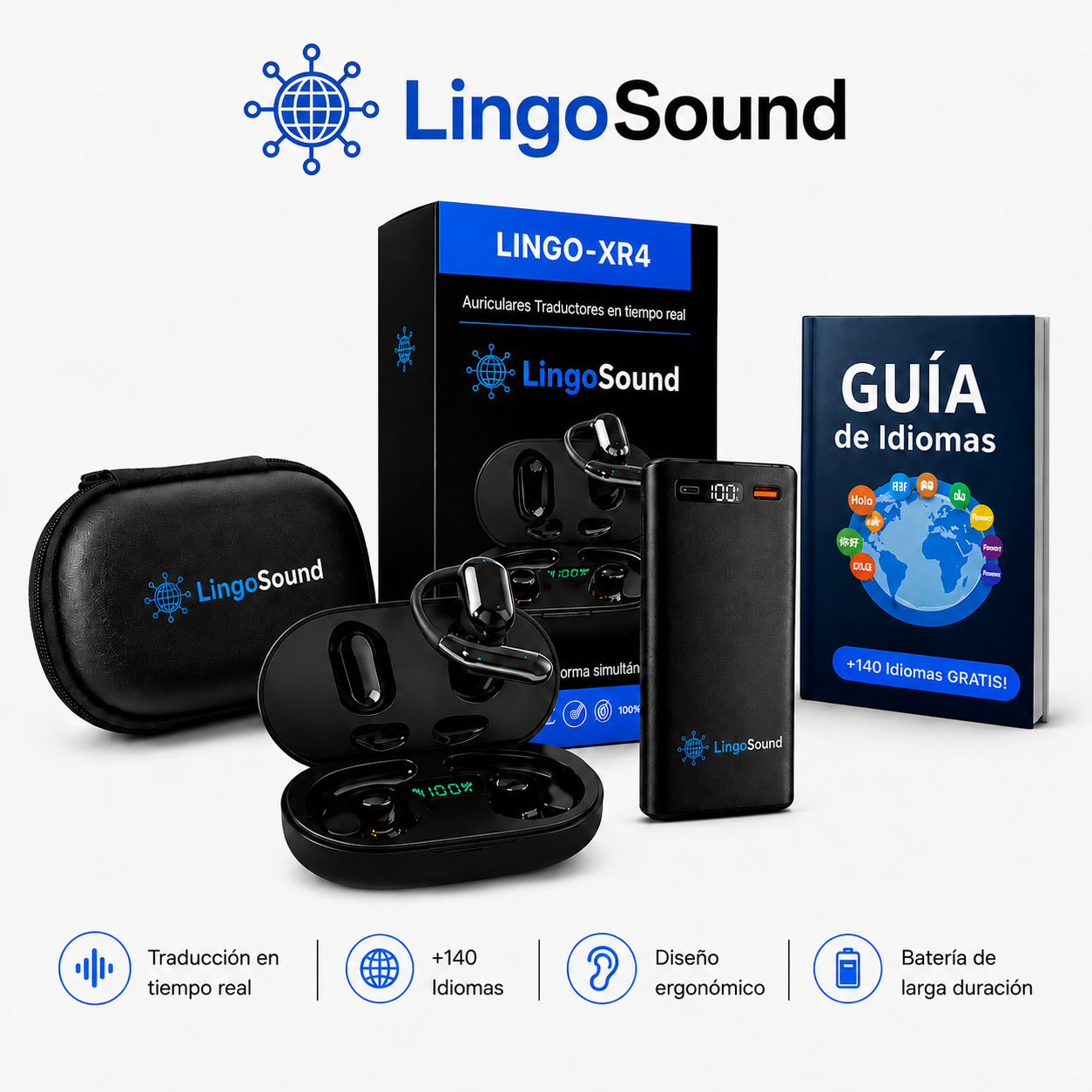 Pack Viaje LingoSound ( XRR4 + Accesorios )